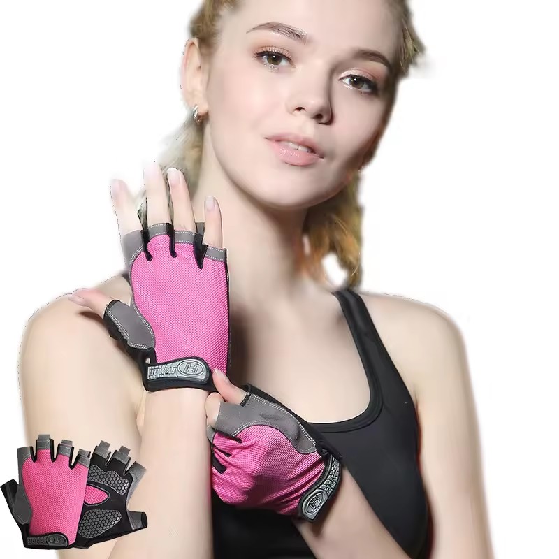 Workout Glove Gym - Breathable Anti-Slip Half Finger Gloves for