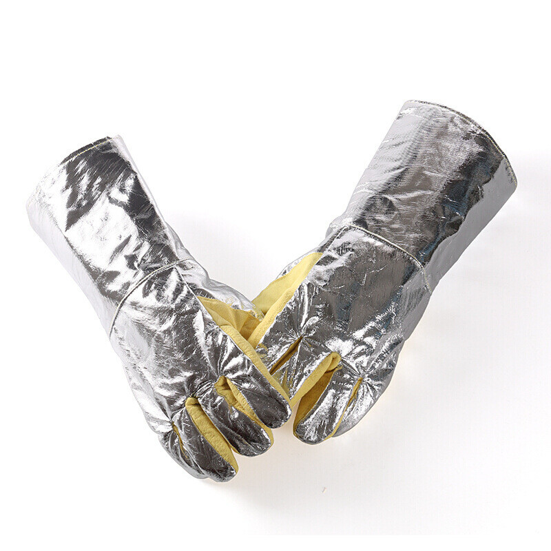 Yellow Aramid Aluminum Coating - Heat Resistant Glove ulasan dan harga