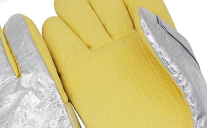 Yellow Aramid Aluminum Coating - Heat Resistant Glove ulasan dan harga