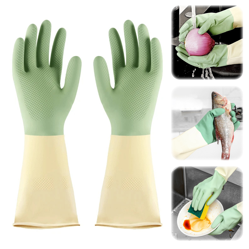 Thickened Kitchen Gloves, Dish - Rubber Glove Cleaning ulasan dan harga