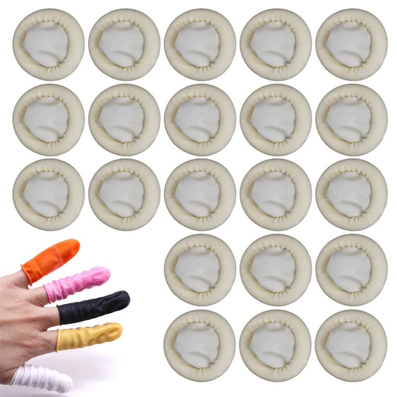 100pcs Disposable Latex Finger - Rubber Glove Cleaning ulasan dan harga