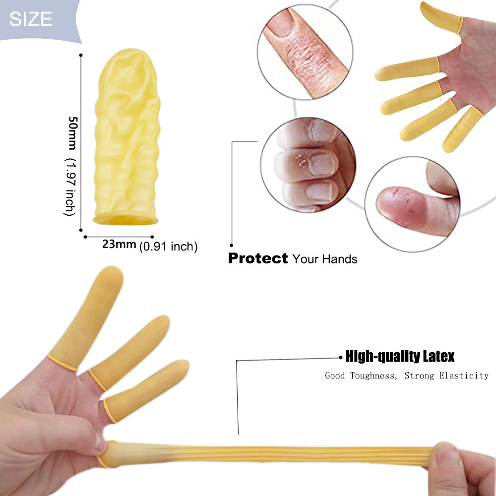 100pcs Disposable Latex Finger - Rubber Glove Cleaning ulasan dan harga
