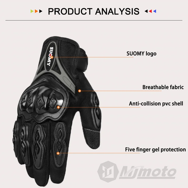 SUOMY Summer Touchscreen Motor - Motorcycle Glove Knuckle ulasan dan harga