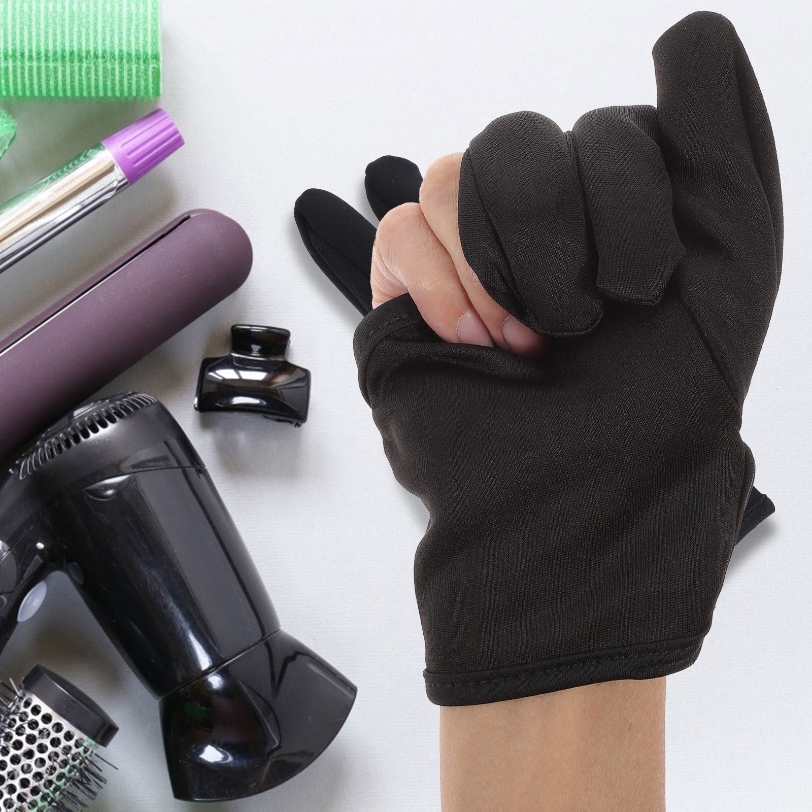 Hairdressing Glove 3 Fingers H - Heat Resistant Glove ulasan dan harga